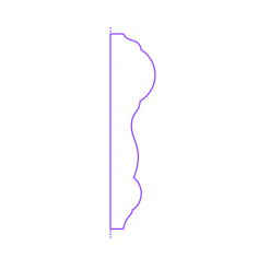 Buildings Mouldings Trim Chair Rail Malibu Tracing Svg Vector, Free Vectors File